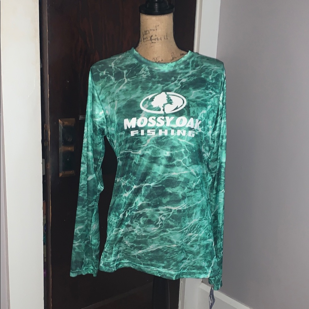 Mossy Oak Aqua Camouflage Fishing Shirt